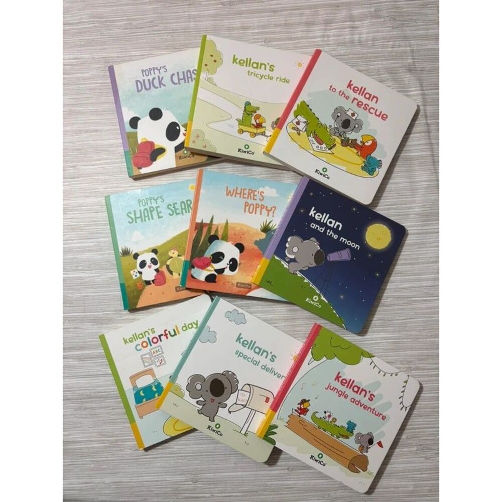 Kiwi & Co board book 9 piece set Kellen & poppy